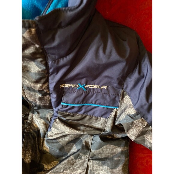 zero exposure child's boys? parka blue camo 3T - Picture 2 of 9